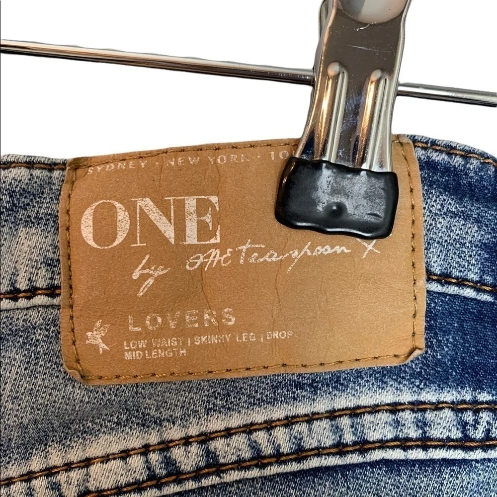 One Teaspoon Lovers Button Fly Jean Shorts Size 26